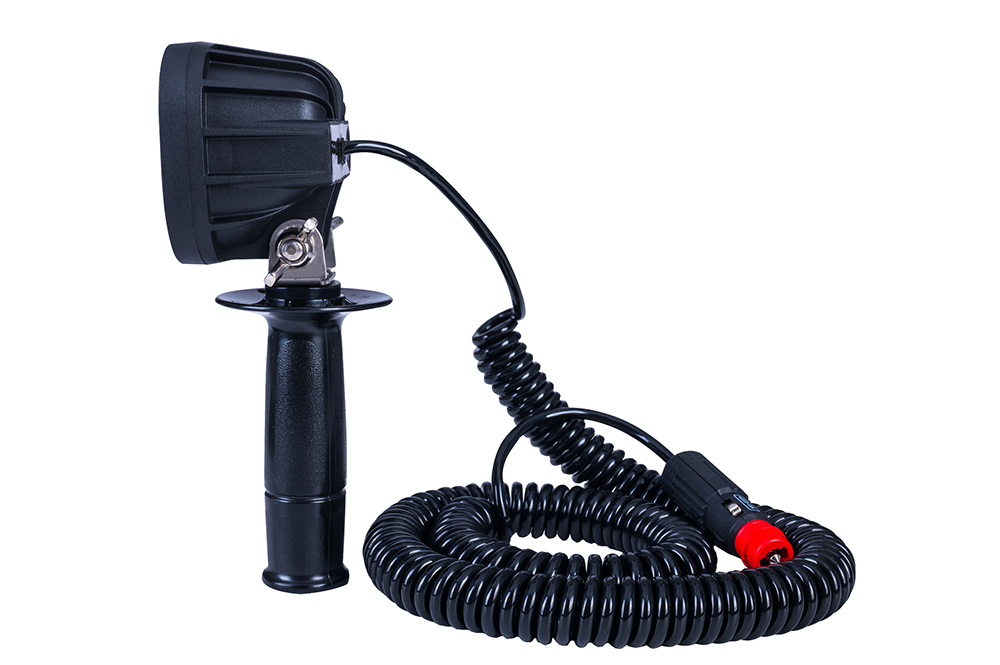 Work lamp with handle and cigarette lighter plug LRD 3071