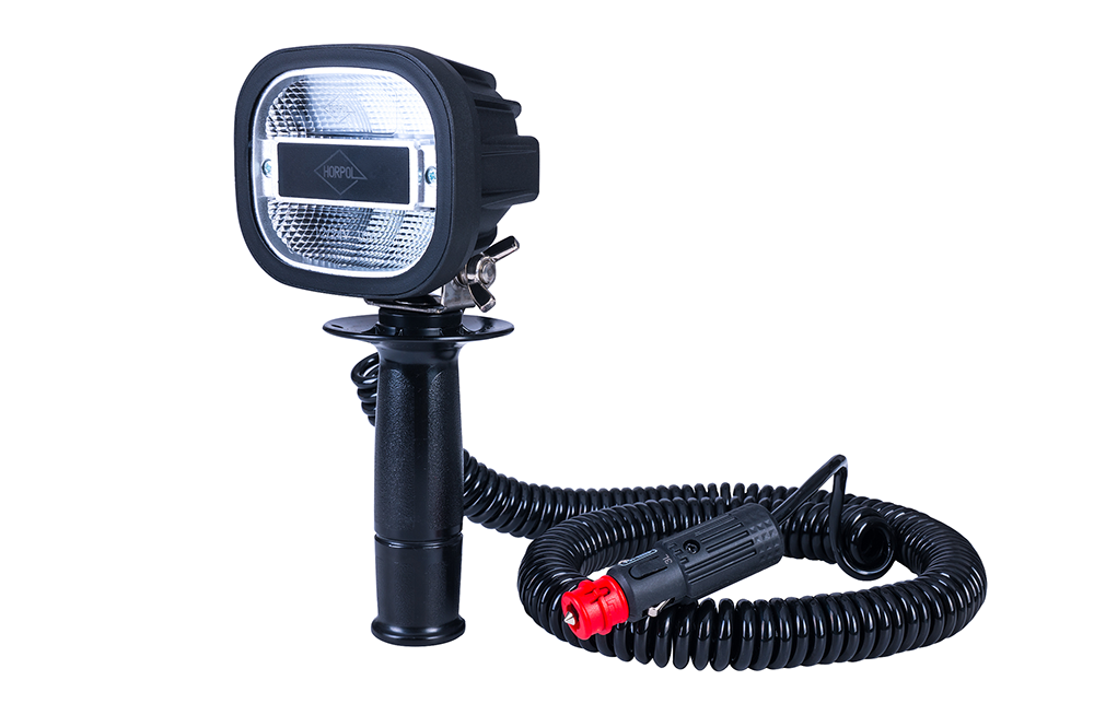 Work lamp with handle and cigarette lighter plug LRD 3071